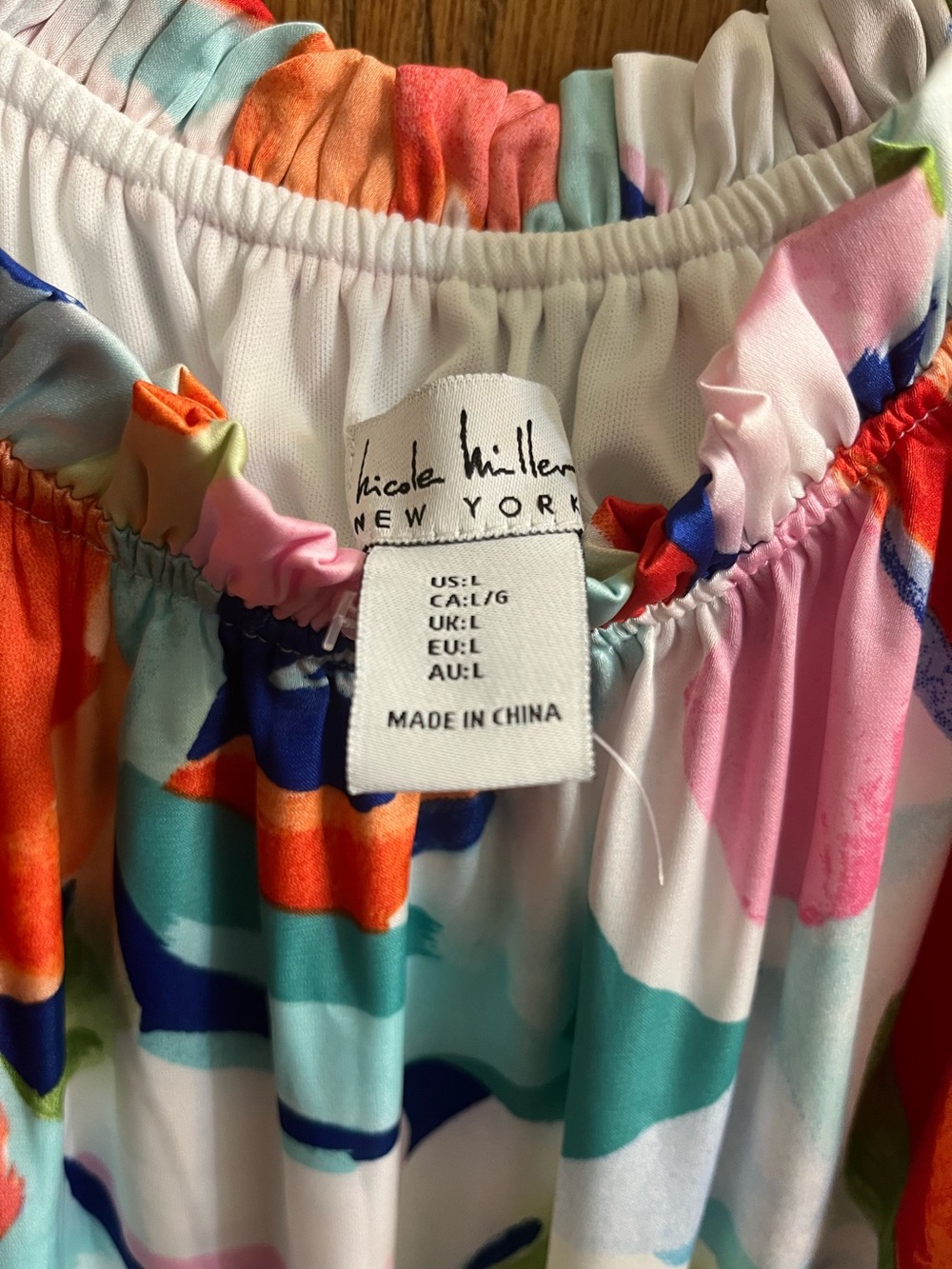 Nicole Miller New York Colorful Floral Maxi Dress - Picture 4 of 4